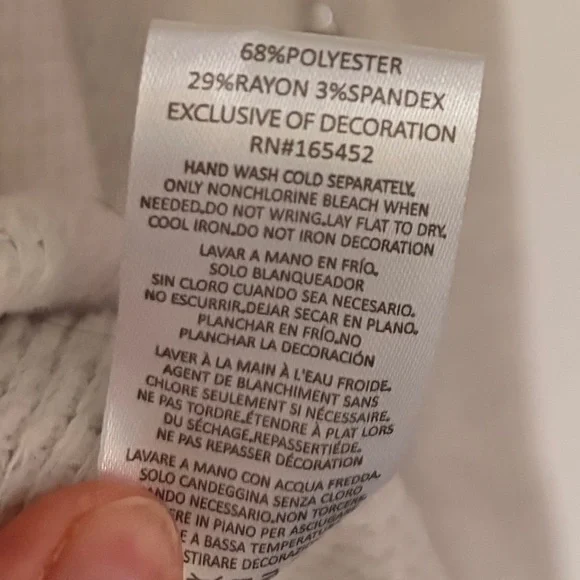 BOYS LIE O/S "STITCH ME UP" THERMAL BOYFRIEND LONGSLEEVE - Picture 6 of 6